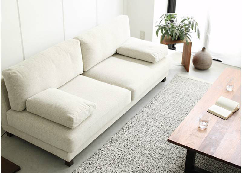 Ấn tượng mẫu ghế sofa phòng khách 2 chỗ vải bọc bố