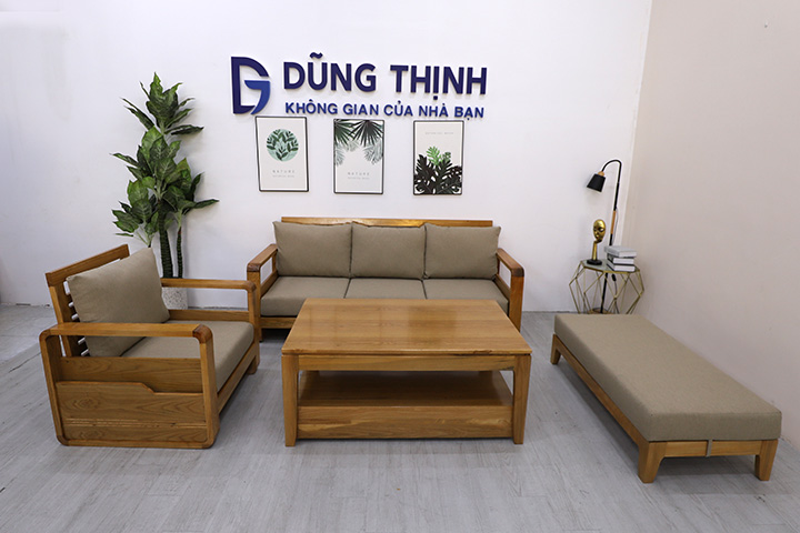 Tư vấn chọn mua ghế sofa gỗ hiện đại cho phòng khách rộng