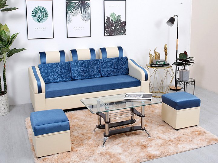Những mẫu ghế sofa giá rẻ màu xanh tuyệt đẹp